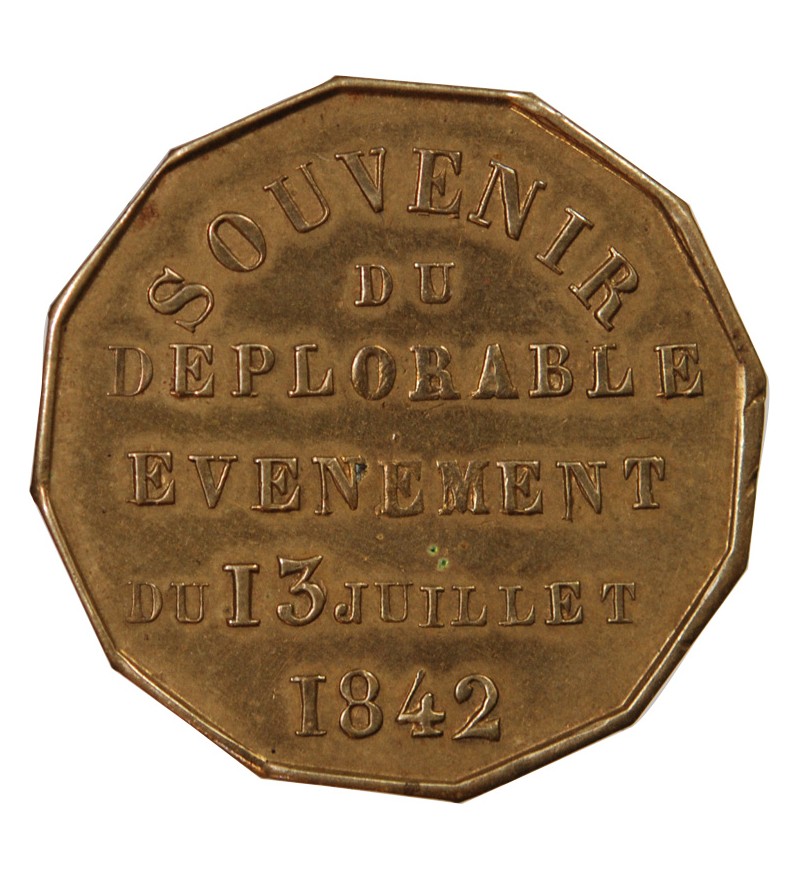 LE DUC D'ORLEANS - MEDAILLE LAITON 1842