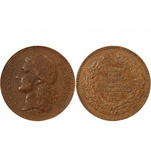ADMINISTRATION DES MONNAIES - MEDAILLE CUIVRE 1878 2