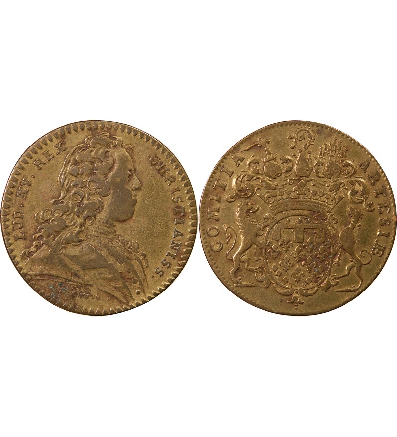 ETATS D'ARTOIS, LOUIS XV - JETON LAITON - Emission de 1726
