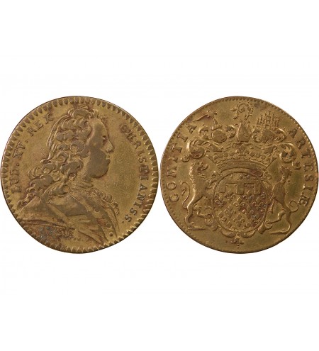 ETATS D'ARTOIS, LOUIS XV - JETON LAITON - Emission de 1726
