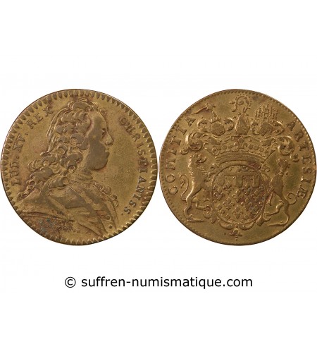 ETATS D'ARTOIS, LOUIS XV - JETON LAITON - Emission de 1726