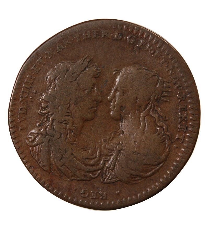 ENTREE DU LEGAT A PARIS, MARIE-THERESE - JETON CUIVRE