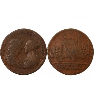 ENTREE DU LEGAT A PARIS, MARIE-THERESE - JETON CUIVRE 2