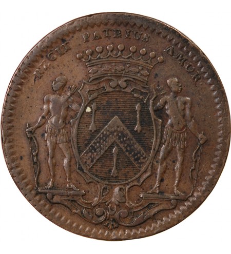 MAIRE DE DIJON, JEAN-PIERRE BURTEUR - JETON CUIVRE 1733