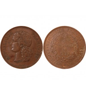 EXPOSITION UNIVERSELLE - MEDAILLE CUIVRE 1889 2