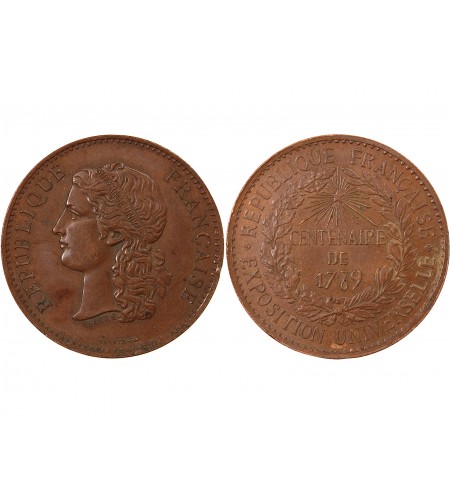 EXPOSITION UNIVERSELLE - MEDAILLE CUIVRE 1889