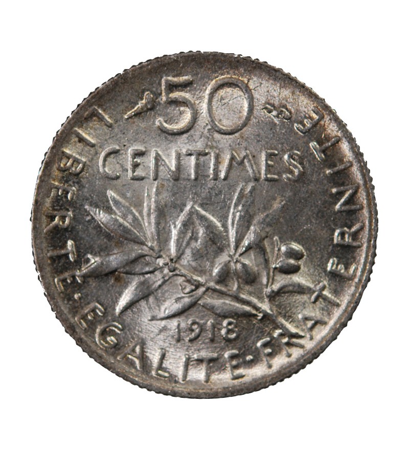 SEMEUSE - 50 CENTIMES ARGENT 1918