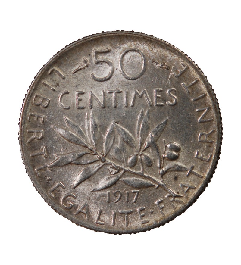 SEMEUSE - 50 CENTIMES ARGENT 1917