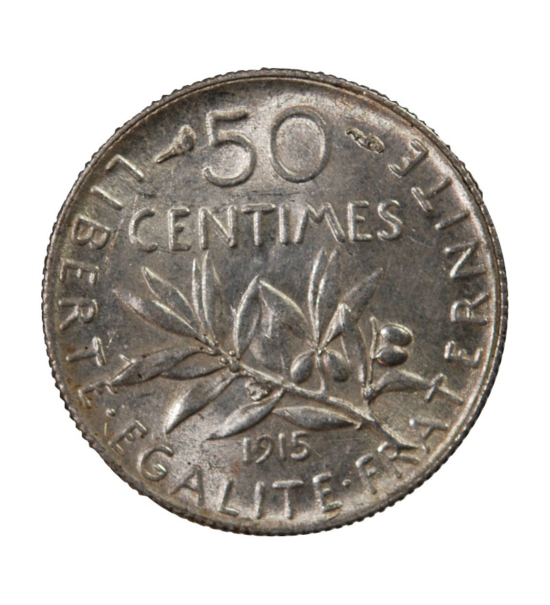 SEMEUSE - 50 CENTIMES ARGENT 1915