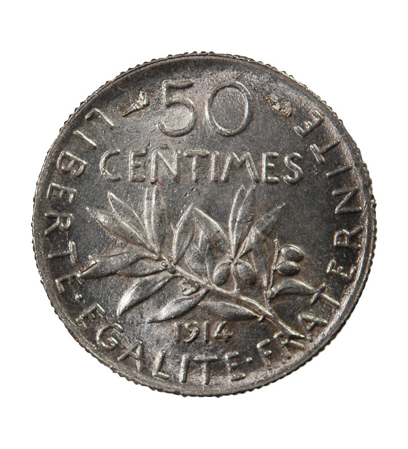 SEMEUSE - 50 CENTIMES ARGENT 1914
