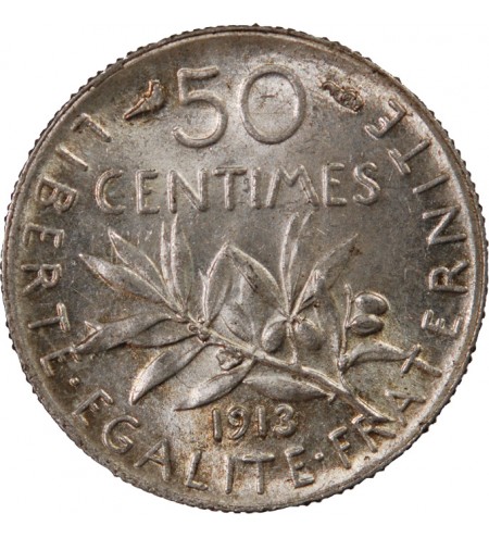 SEMEUSE - 50 CENTIMES ARGENT 1913