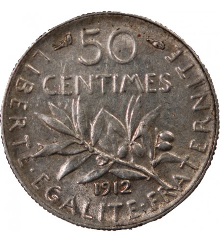 SEMEUSE - 50 CENTIMES ARGENT 1912