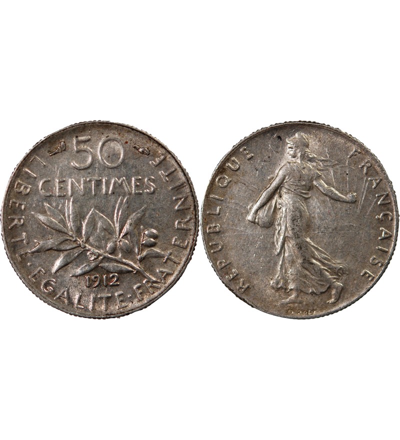 SEMEUSE - 50 CENTIMES ARGENT 1912