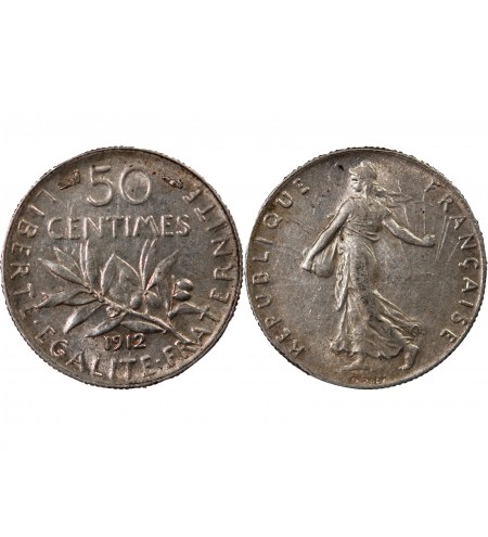 SEMEUSE - 50 CENTIMES ARGENT 1912