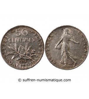 SEMEUSE - 50 CENTIMES ARGENT 1912