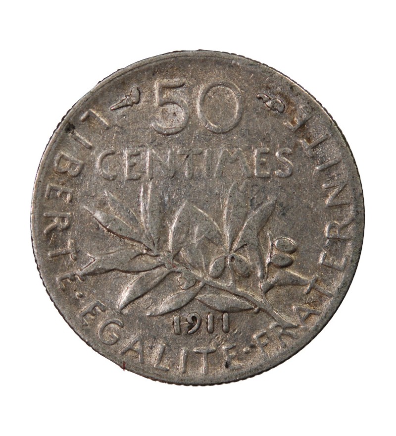 SEMEUSE - 50 CENTIMES ARGENT 1911