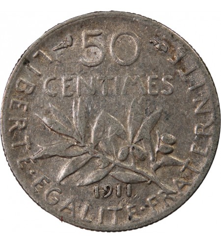 SEMEUSE - 50 CENTIMES ARGENT 1911