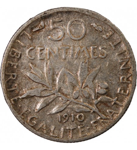 SEMEUSE - 50 CENTIMES ARGENT 1910