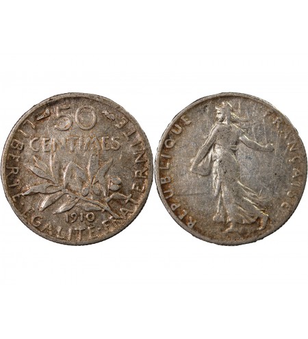 SEMEUSE - 50 CENTIMES ARGENT 1910