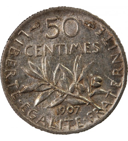 SEMEUSE - 50 CENTIMES ARGENT 1907