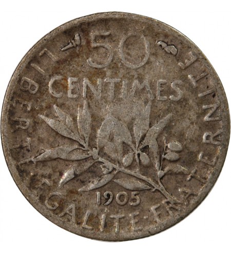 SEMEUSE - 50 CENTIMES ARGENT 1905