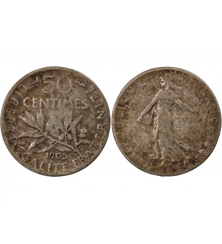 SEMEUSE - 50 CENTIMES ARGENT 1905