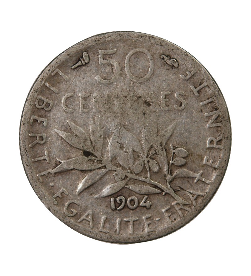 SEMEUSE - 50 CENTIMES ARGENT 1904