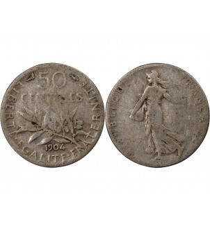 SEMEUSE - 50 CENTIMES ARGENT 1904 2