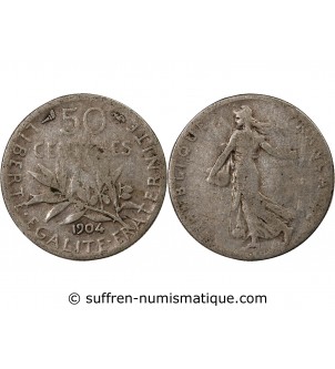 SEMEUSE - 50 CENTIMES ARGENT 1904