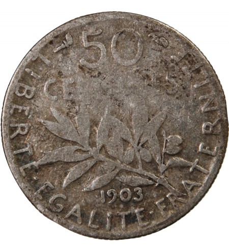 SEMEUSE - 50 CENTIMES ARGENT 1903