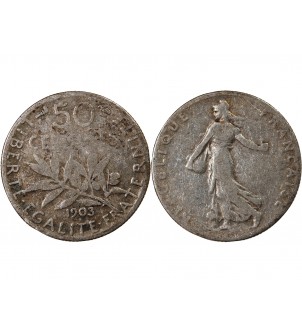SEMEUSE - 50 CENTIMES ARGENT 1903 2
