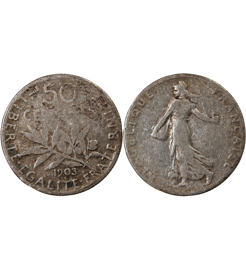 SEMEUSE - 50 CENTIMES ARGENT 1903