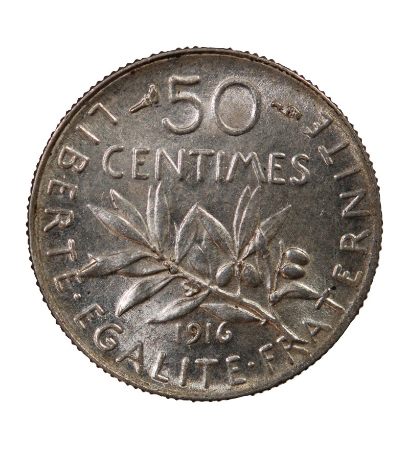 SEMEUSE - 50 CENTIMES ARGENT 1916
