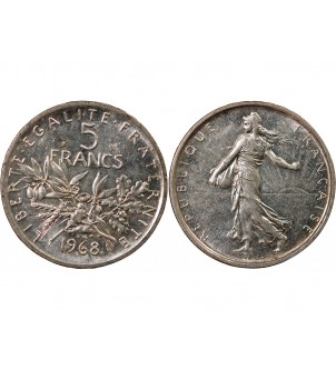 SEMEUSE - 5 FRANCS ARGENT 1969 2