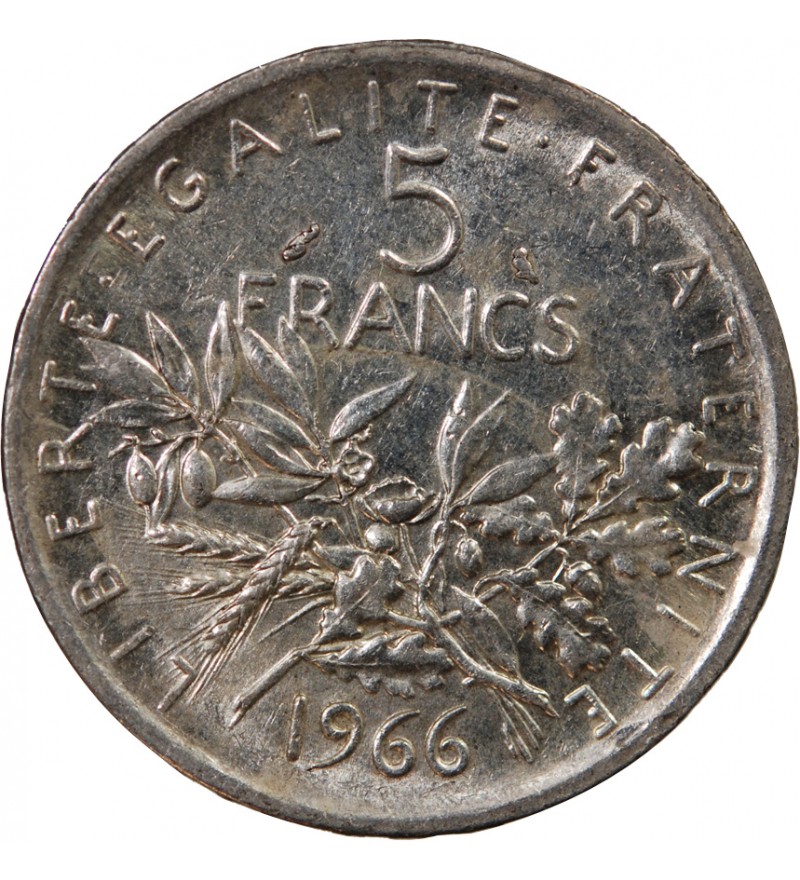 SEMEUSE - 5 FRANCS ARGENT 1966