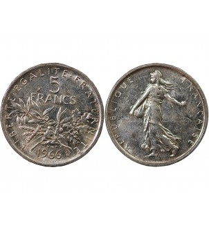 SEMEUSE - 5 FRANCS ARGENT 1966 2