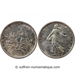 SEMEUSE - 5 FRANCS ARGENT 1966