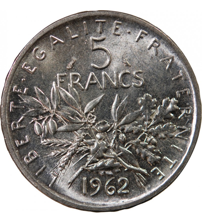 SEMEUSE - 5 FRANCS ARGENT 1962