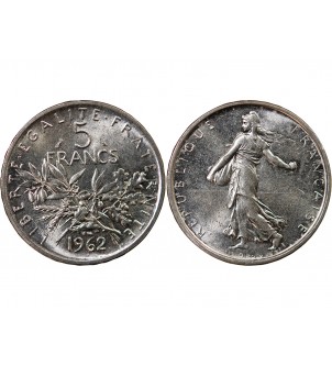 SEMEUSE - 5 FRANCS ARGENT 1962 2