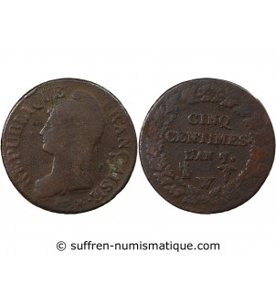 DUPRÉ - 5 CENTIMES AN 7 W LILLE