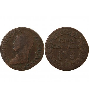 DUPRÉ - 5 CENTIMES AN 7 A PARIS 2