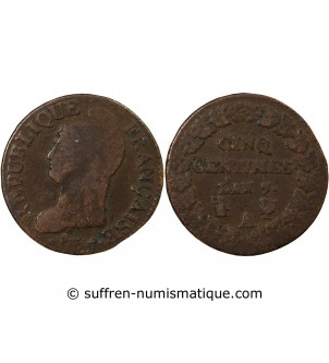 DUPRÉ - 5 CENTIMES AN 7 A PARIS