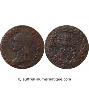 DUPRÉ - 5 CENTIMES AN 5 A PARIS