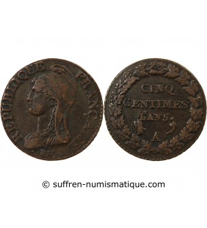 DUPRÉ - 5 CENTIMES AN 5 A PARIS