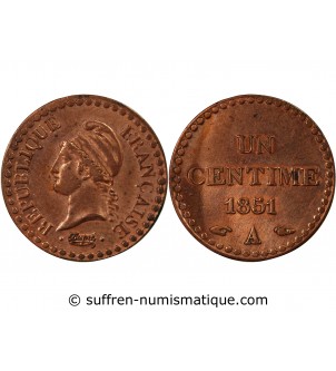 DUPRÉ - 1 CENTIME 1851 A PARIS