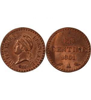 DUPRÉ - 1 CENTIME 1851 A PARIS 2