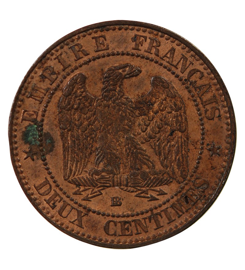 NAPOLEON III - 2 CENTIMES 1854 BB STRASBOURG