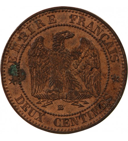NAPOLEON III - 2 CENTIMES 1854 BB STRASBOURG