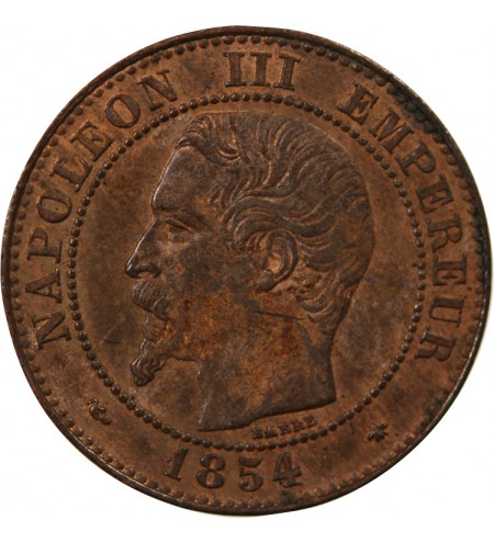 NAPOLEON III - 2 CENTIMES 1854 BB STRASBOURG