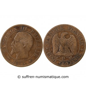 NAPOLEON III - 5 CENTIMES 1853 D LYON